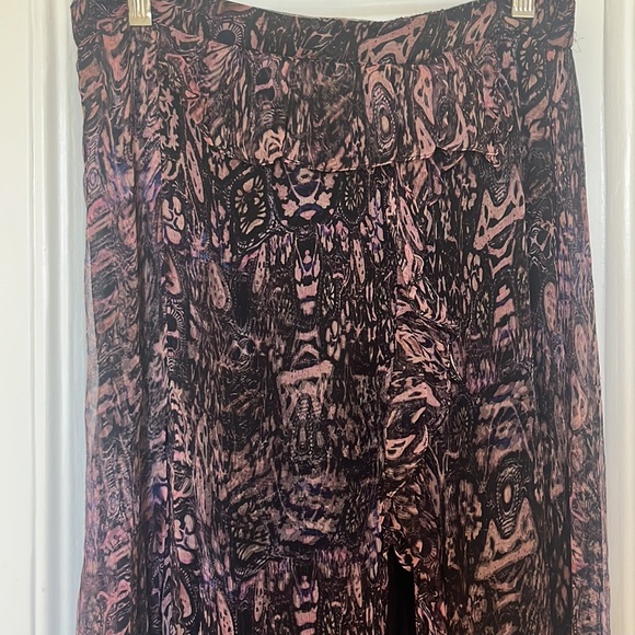 IRO Gilly midi skirt black & pink - Picture 4 of 8